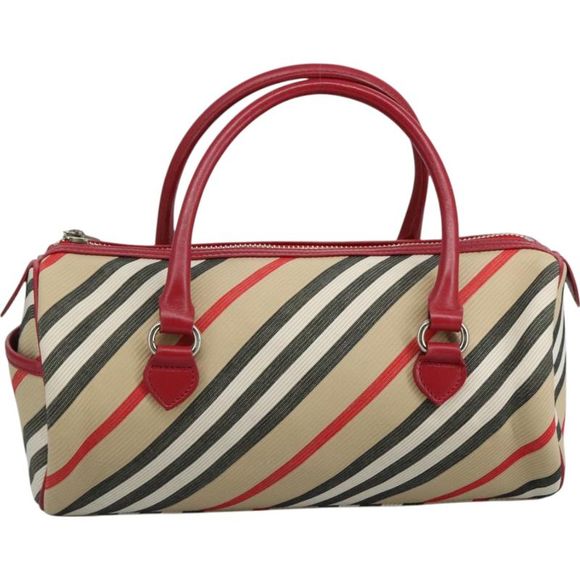 Burberry Nova Check Beige Canvas Handbag (Pre-Owned) - Picture 2 of 16